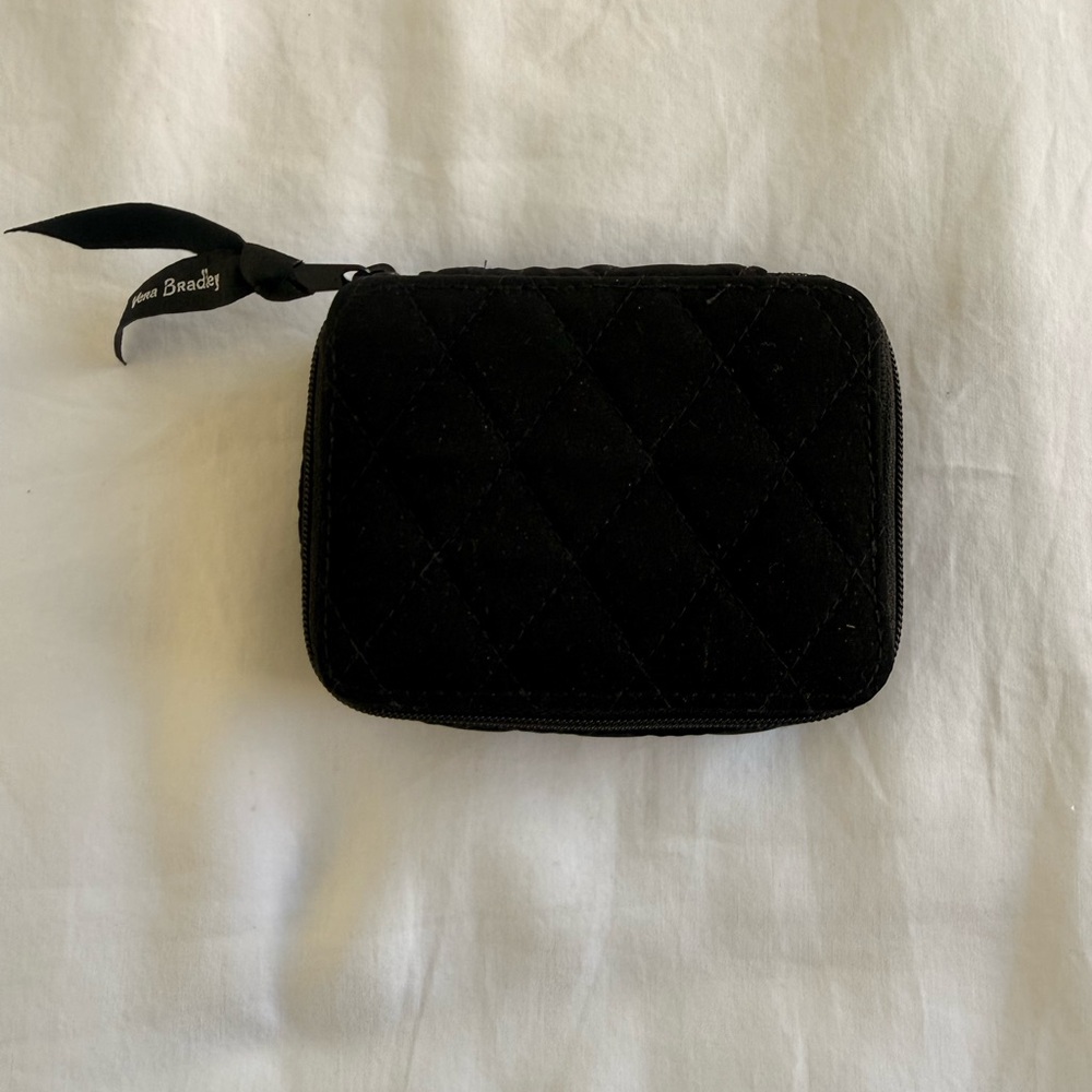 Vera Bradley Black Quilted Pill Box